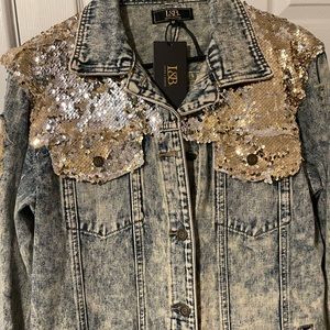 COPY - Jean jacket bling bling bling womens